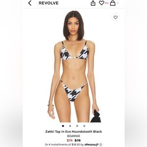Houndstooth bikini NWT